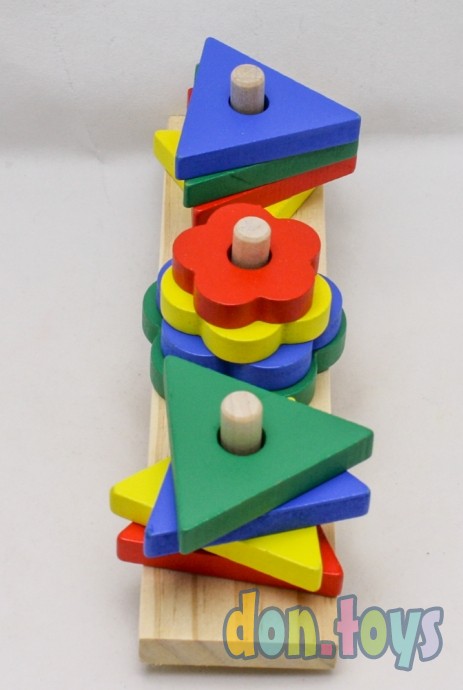 ​Пирамидка деревянная Формы и баланс, арт. ИД-1047, фото 6