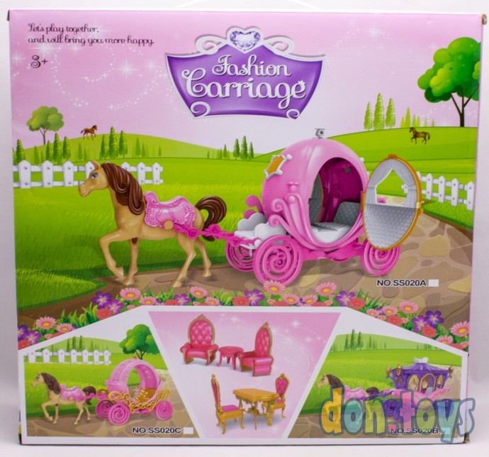​Игровой набор Карета с лошадью и фигурками, Fashion Carriage, 18 см, фото 3