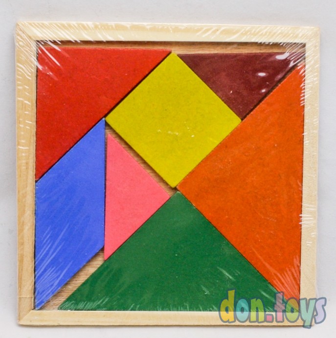 Логическая деревянная игра Танграм, арт. 2407-13, фото 1