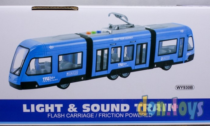 Трамвай инерционный скоростной, 48 см, свет, звук, арт. 1964661, фото 5