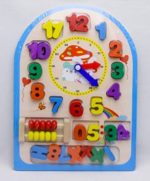​Деревянная игрушка Часы счеты, цифры, арт. MD 1050