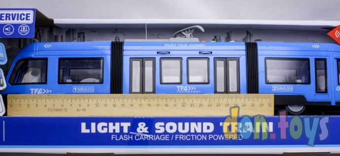 Трамвай инерционный скоростной, 48 см, свет, звук, арт. 1964661, фото 4
