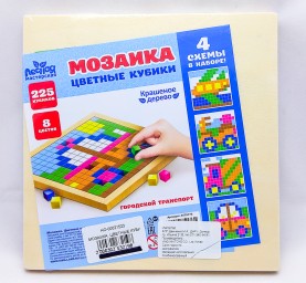 Мозаика. Цветные кубики "Городской транспорт", арт. 21523 (4475176)