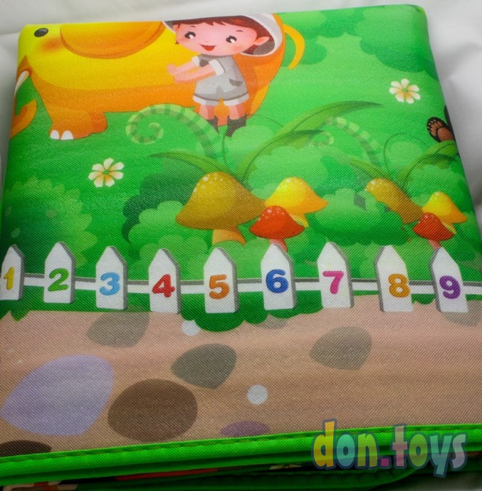 ​Детский двухсторонний развивающий термо-коврик в сумке, размер 150x180 см, фото 7
