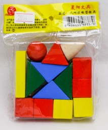​Деревянная игрушка: «Конструктор. Цветные фигуры», арт. AN02804