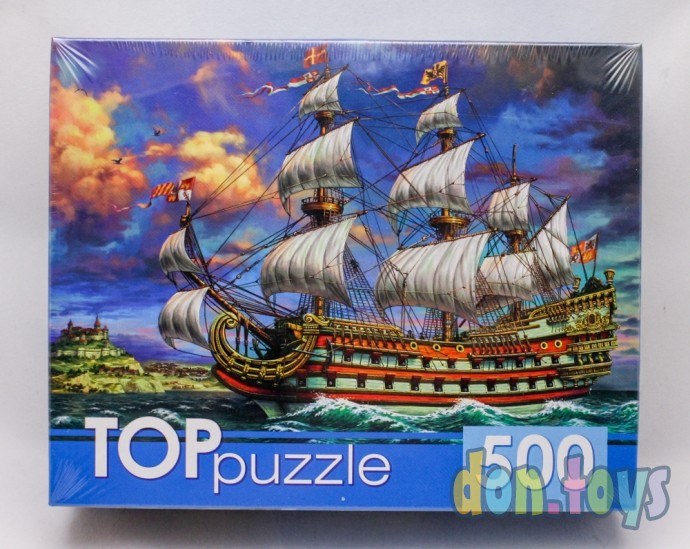 ​TOPpuzzle Пазлы 500 элементов, Парусник в море, арт. ХТП500-6831, фото 1