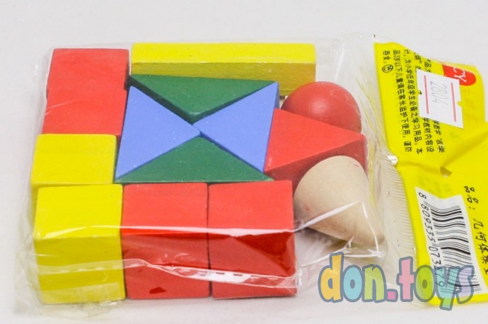 ​Деревянная игрушка: «Конструктор. Цветные фигуры», арт. AN02804, фото 5