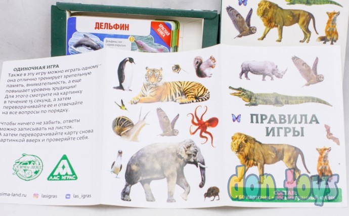 ​Игра-викторина «Коробочка знаний. Животные всего мира», 7+, арт. 1243615, фото 4