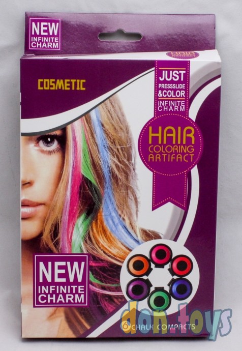 ​Мелки для волос 6 цветов, арт. KJX-3, фото 1