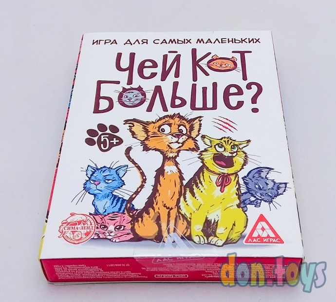 ​Настольная развивающая игра "Чей кот больше?", 36 карточек, арт. 20959, фото 2