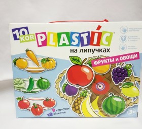 ​Пластик на липучках "Фрукты и овощи" 10KOR PLASTIC, арт.02865