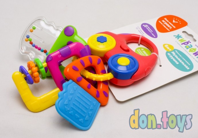 ​Муз.игрушка "Машинка с ключиками" со светом и прорезывателями, арт. 939550, фото 2