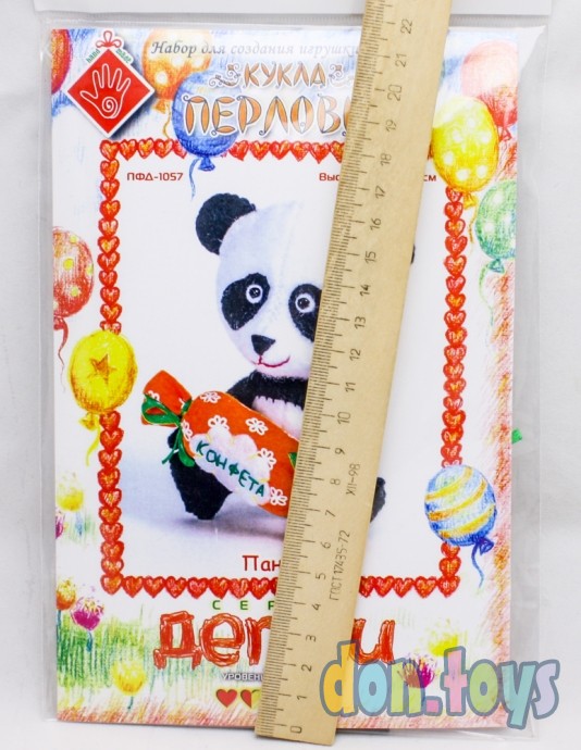 ​Набор для изготовления текстильной игрушки Панда, арт. ПФД-1057, фото 2