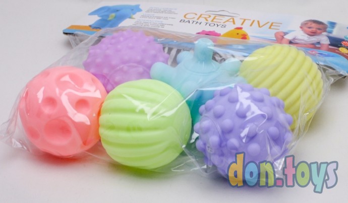 ​Набор детских Пинч-шариков, 6 шт. в пакете, фото 4