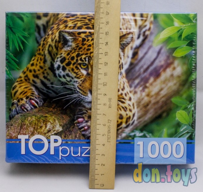 ​TOPpuzzle Пазлы 1000 элементов, Грациозный леопард на дереве, арт. ШТТП1000-4305, фото 2