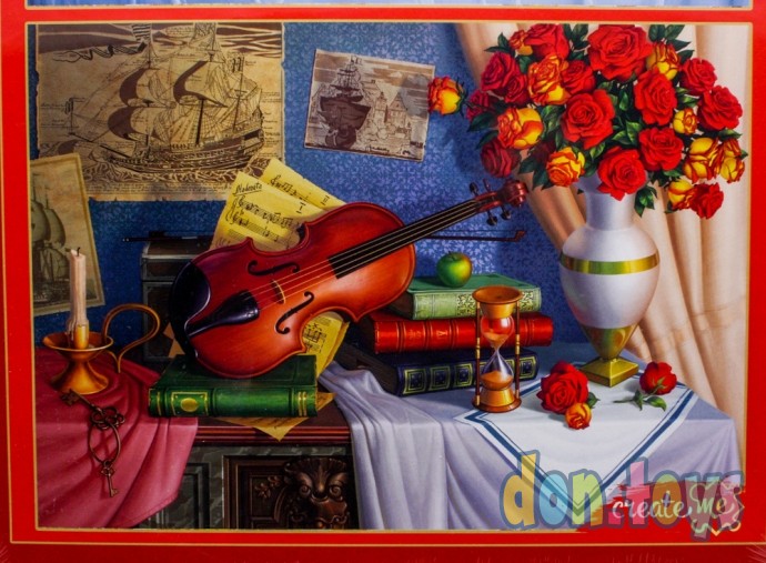 ​Набор пазлов 2в1 (500+500) Цветочные натюрморты, арт. ХП500-4313, фото 3