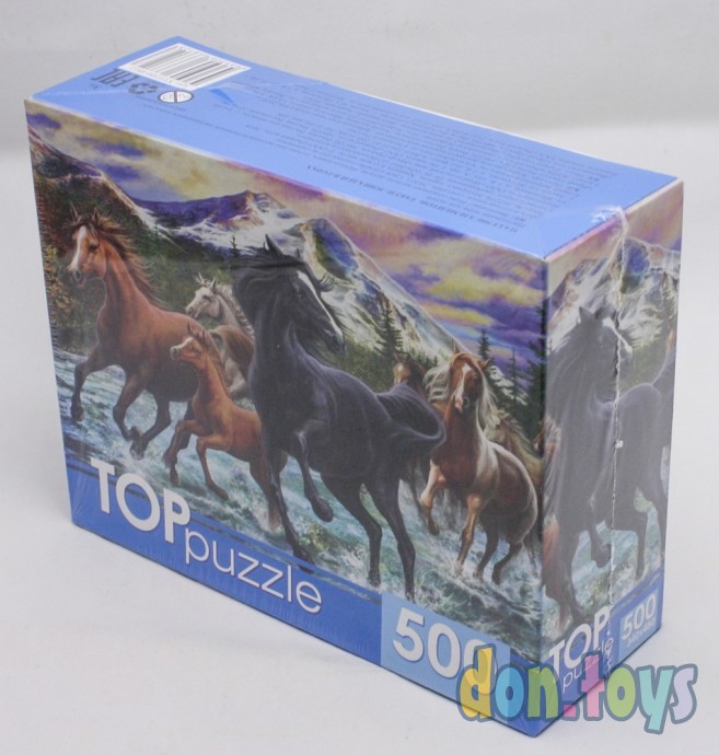 ​TOPpuzzle Пазлы 500 элементов, Табун лошадей в горах, арт. ХТПП500-6812, фото 2