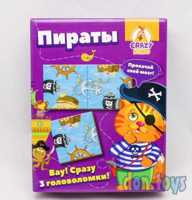 ​Игра настольная "Crazy Koko" Головоломки. Пираты, арт. VT 8055-01 "Vladi Toys", фото 1