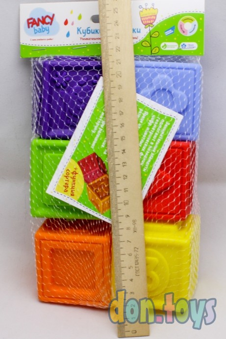Игрушка развивающая "Кубики" Fancy, арт. KUB60-06, фото 2