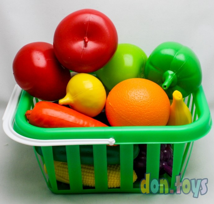​Набор фруктов и овощей в корзинке,, фото 1