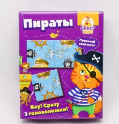 ​Игра настольная "Crazy Koko" Головоломки. Пираты, арт. VT 8055-01 "Vladi Toys"