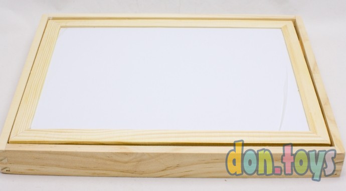 ​Конструктор магнитный «Алфавит» в деревянной коробке + мел, маркер, губка, арт. 868144, фото 4