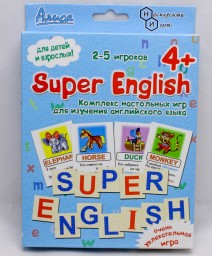 ​Комплекс настольных игр для изучения английского языка Super English, арт. И-810