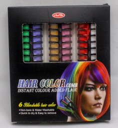 ​Мелки для волос в двойной расческе Hair Color 6 цв., арт. 437062