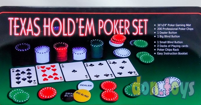 ​Набор для покера Holdem Light на 200 фишек с номиналом, арт. HL200+, фото 9