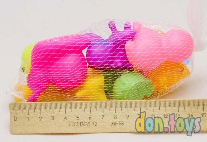 ​Набор резиновых игрушек для игры в ванной «Весёлая компания», 7 шт., арт. 3489144, фото 2
