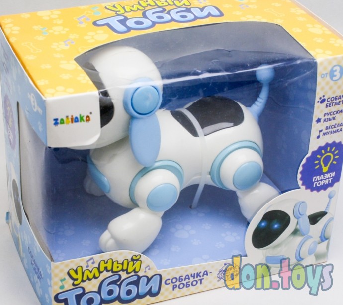 ​Собачка-робот «Умный Тобби», ходит, поёт, работает от батареек, цвет голубой, арт. 5220358, фото 3